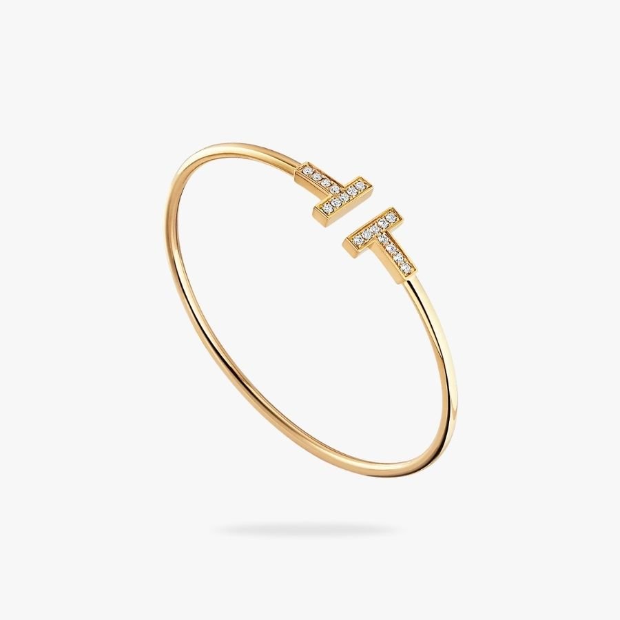 CEL-B-TIF-018.jpg Tiffany and Co TIFFANY T Diamond Wire Bracelet - Image 1