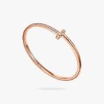 Tiffany and Co TIFFANY T T1 Narrow Diamond Hinged Bangle