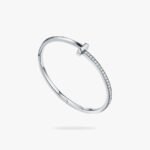 Tiffany and Co TIFFANY T T1 Narrow Diamond Hinged Bangle