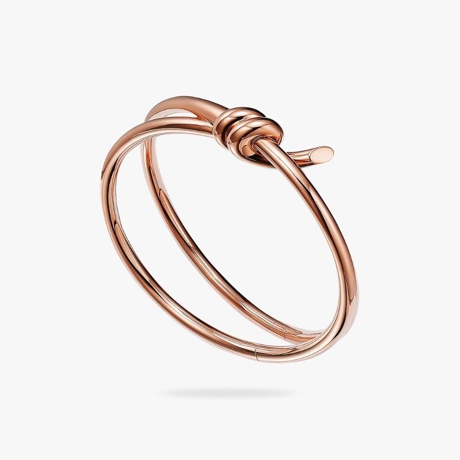 CEL-B-TIF-072.jpg Tiffany and Co TIFFANY Knot Double Row Hinged Bangle - Image 1