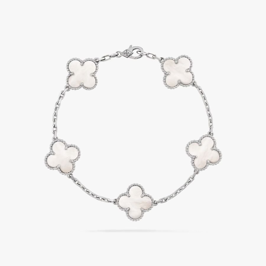 CEL-B-VCA-002.jpg Van Cleef and Arpels Vintage Alhambra bracelet 5 motifs - Image 1
