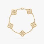 Van Cleef and Arpels Vintage Alhambra bracelet 5 motifs