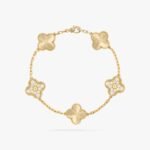 Van Cleef and Arpels Vintage Alhambra bracelet 5 motifs