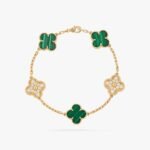 Van Cleef and Arpels Vintage Alhambra bracelet 5 motifs