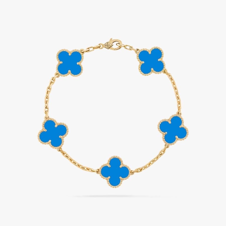 CEL-B-VCA-018.jpg Van Cleef and Arpels Vintage Alhambra bracelet 5 motifs - Image 1