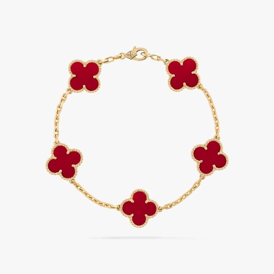 CEL-B-VCA-021-1.jpg Van Cleef and Arpels Vintage Alhambra bracelet 5 motifs - Image 1