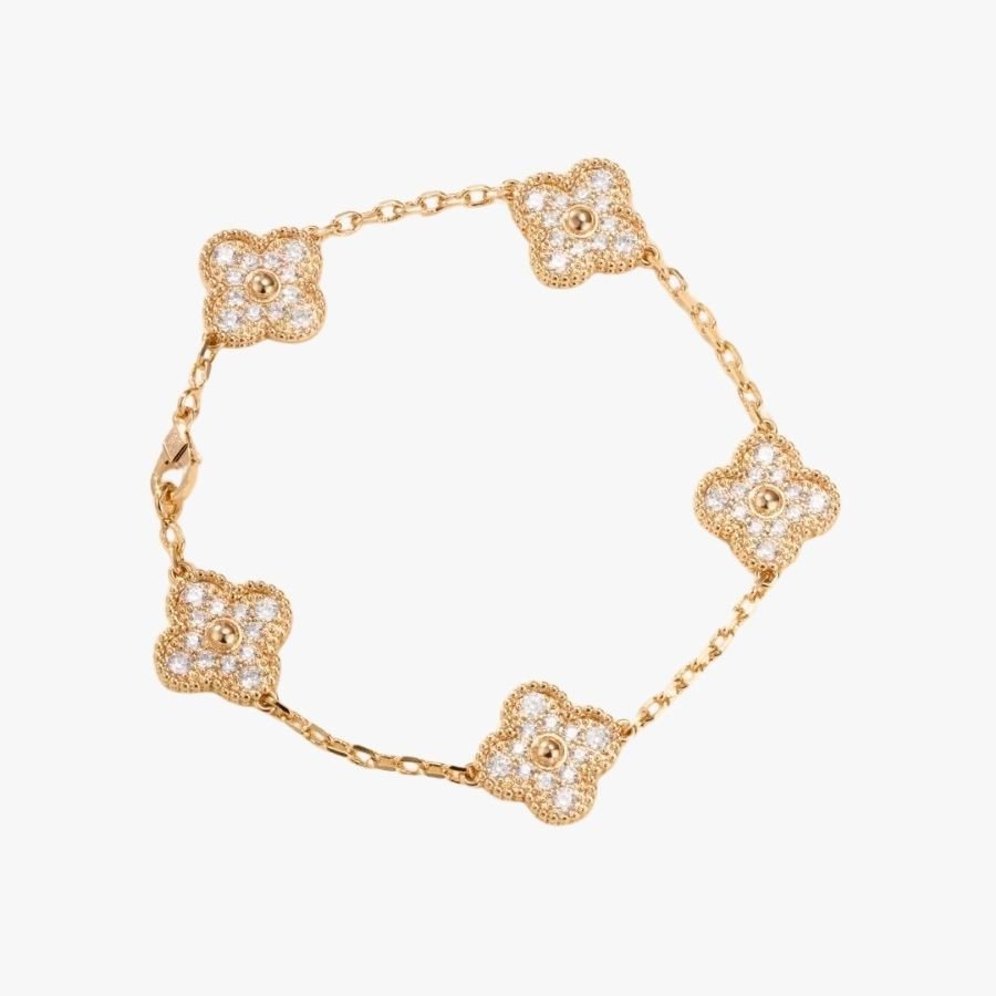 CEL-B-VCA-034.jpg Van Cleef and Arpels Vintage Alhambra bracelet 5 motifs - Image 1