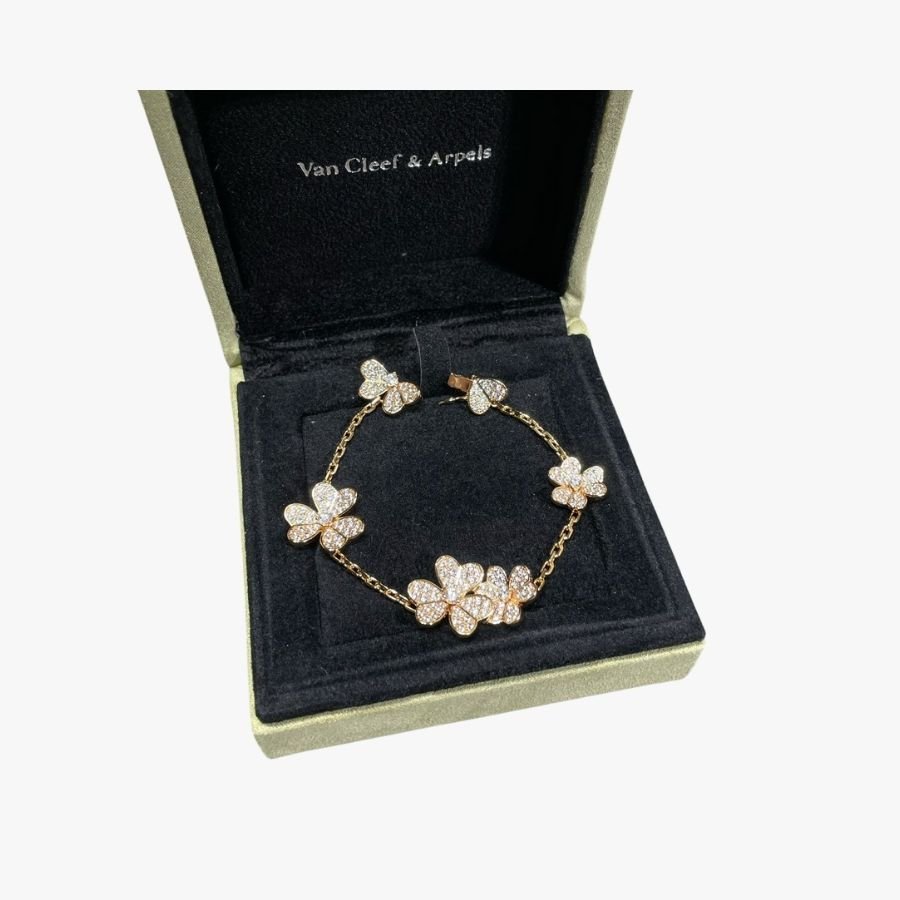 CEL-B-VCA-047.jpg Van Cleef and Arpels Frivole bracelet 5 flowers - Image 1