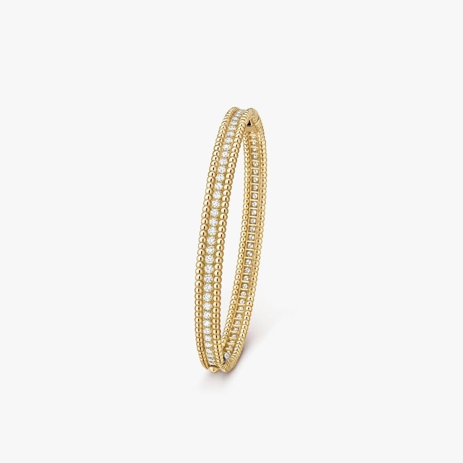 CEL-B-VCA-068.jpg Van Cleef and Arpels Perlée diamonds bracelet 1 row medium model - Image 1