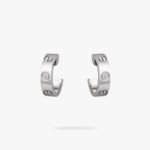 CARTIER LOVE hoop earrings classic model 2 diamonds