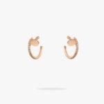 CARTIER Juste un Clou hoop earrings small model paved