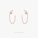 CARTIER Juste un Clou hoop earrings large model paved