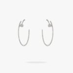 CARTIER Juste un Clou hoop earrings large model paved