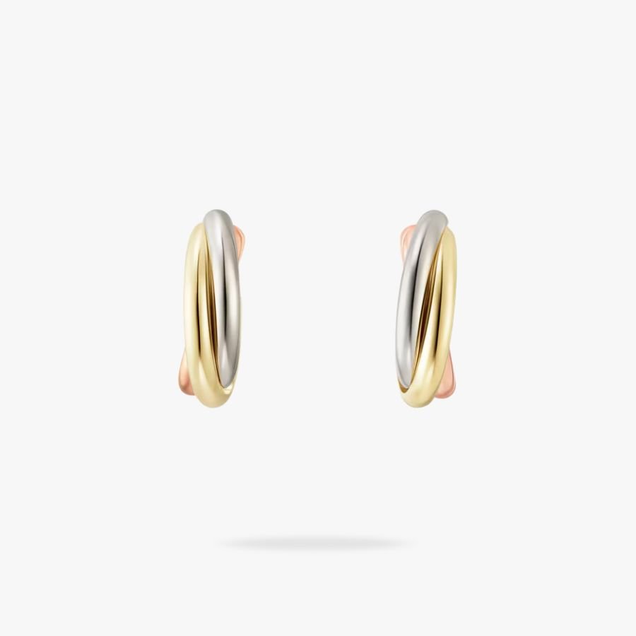 CEL-E-CAR-040.jpg CARTIER Trinity earrings mini model - Image 1