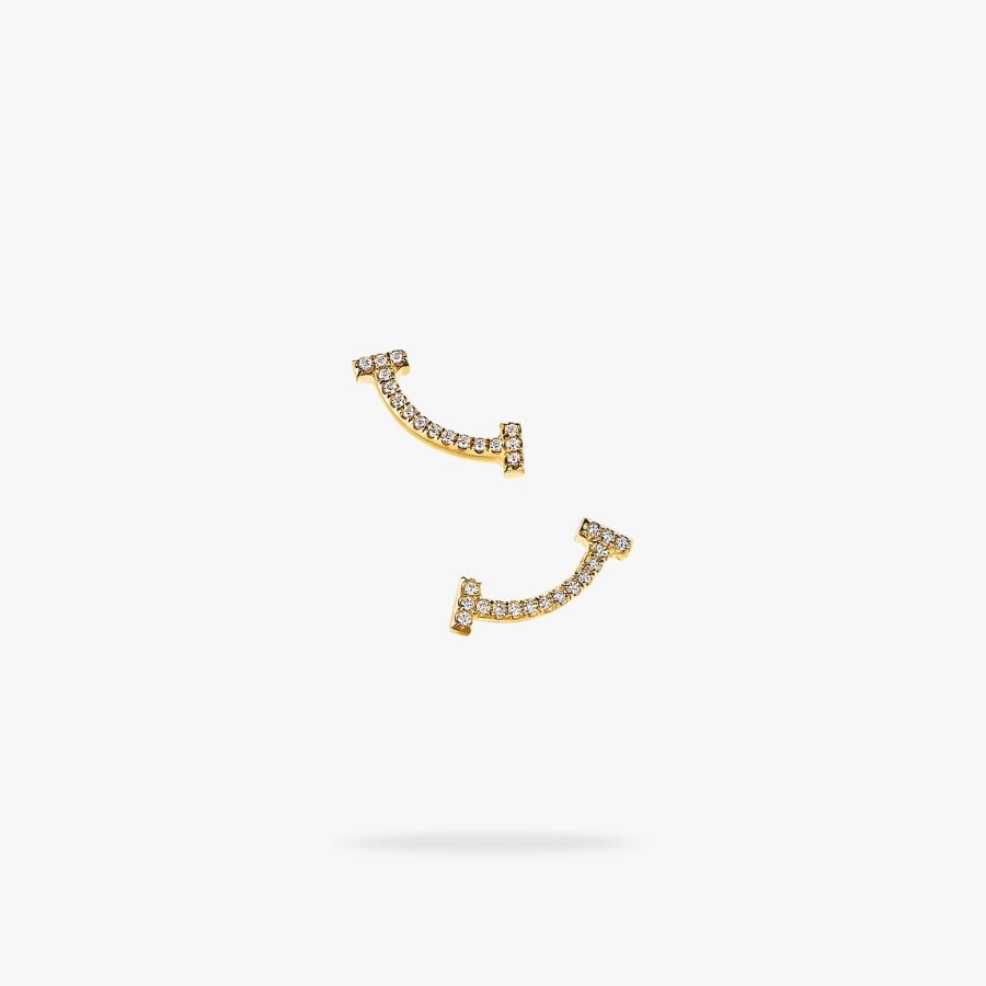 CEL-E-TIF-002.jpg Tiffany and Co TIFFANY T Smile Mini Earrings - Image 1