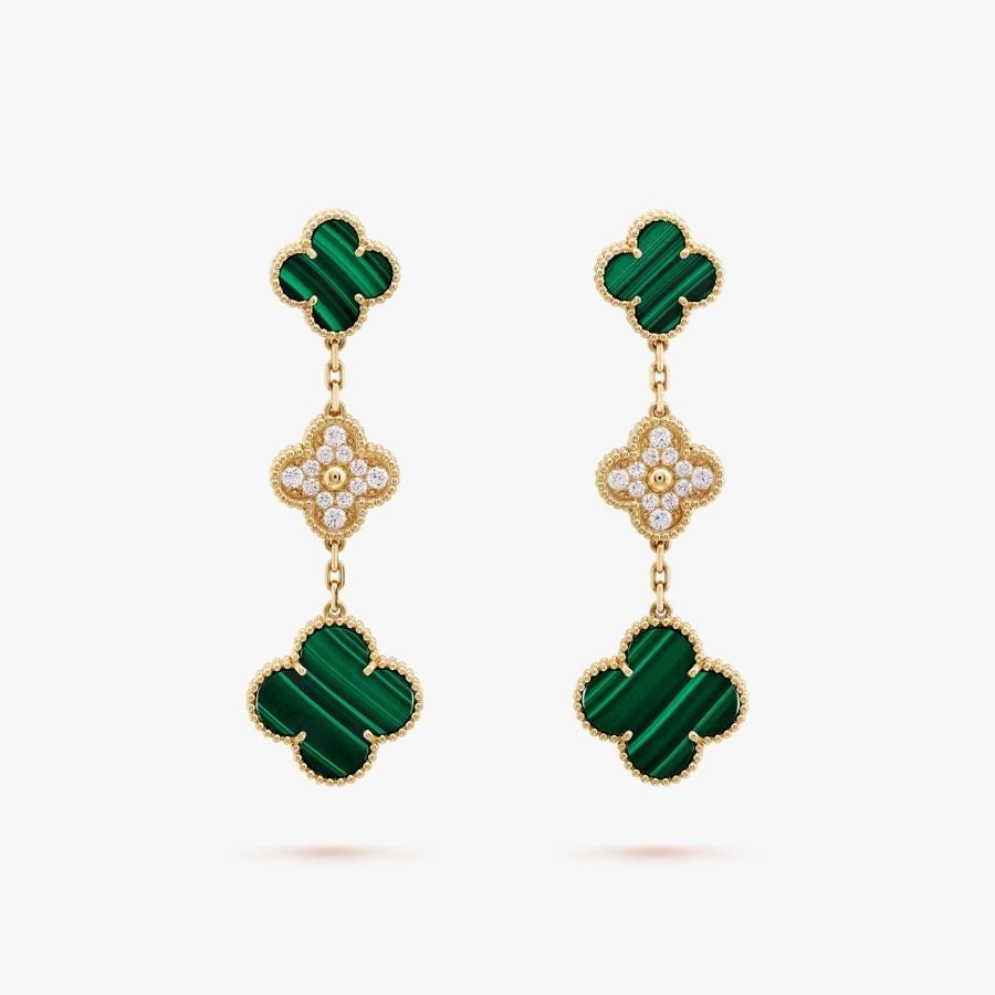 CEL-E-VCA-020.jpg Van Cleef and Arpels Magic Alhambra earrings 3 motifs - Image 1