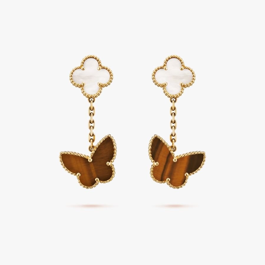 CEL-E-VCA-023.jpg Van Cleef and Arpels Lucky Alhambra earrings 2 motifs - Image 1