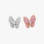 Van Cleef and Arpels Two Butterfly earrings