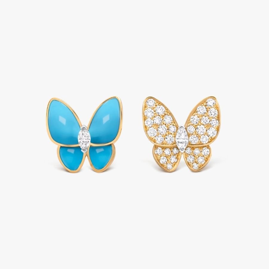 CEL-E-VCA-039.jpg Van Cleef and Arpels Two Butterfly earrings - Image 1