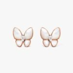Van Cleef and Arpels Two Butterfly earrings