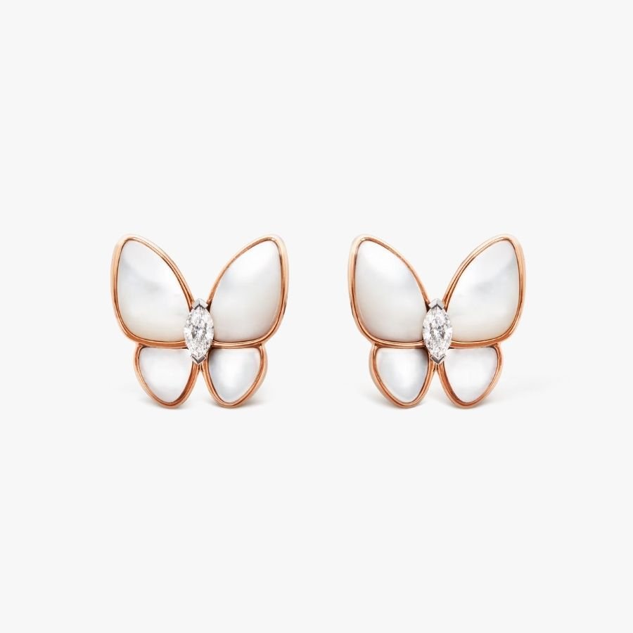 CEL-E-VCA-040.jpg Van Cleef and Arpels Two Butterfly earrings - Image 1