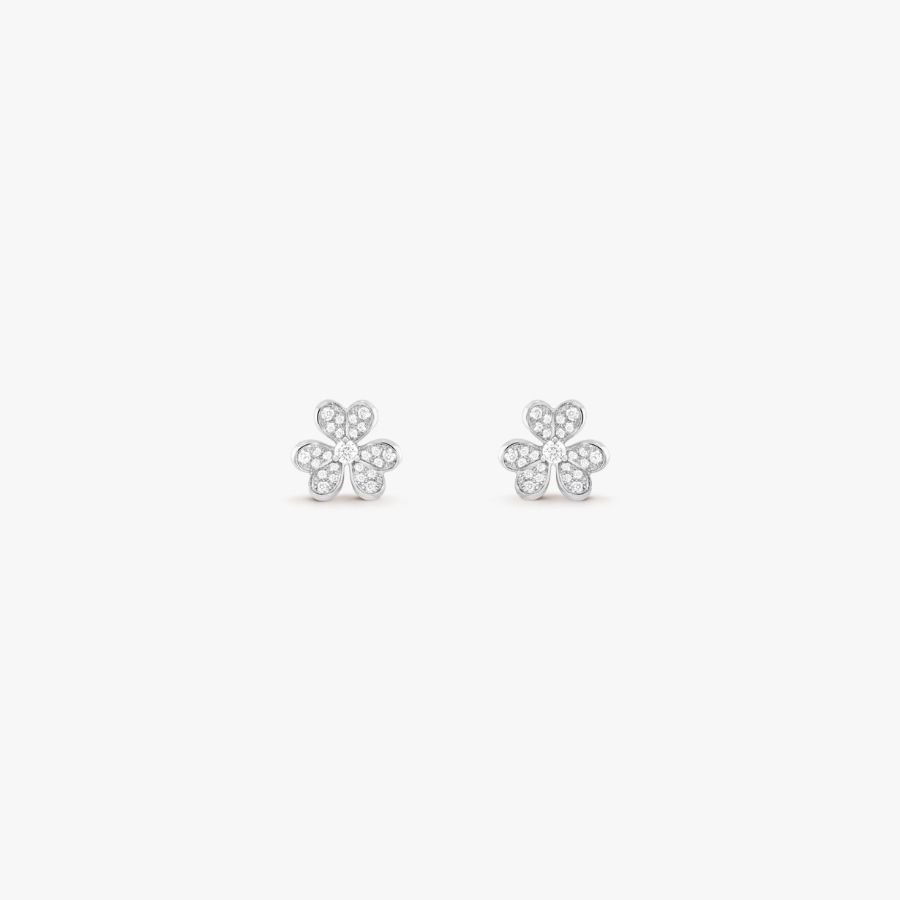 CEL-E-VCA-046.jpg Van Cleef and Arpels Frivole earrings mini model - Image 1