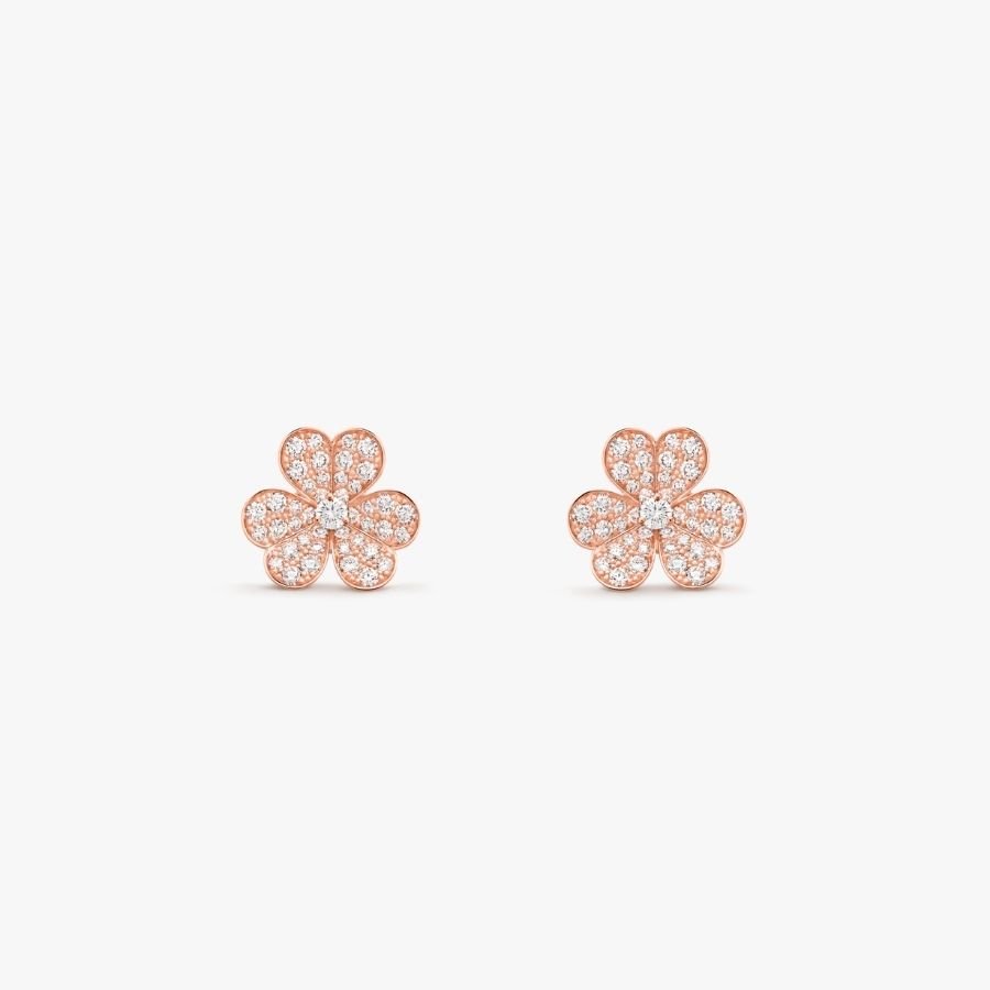 CEL-E-VCA-050.jpg Van Cleef and Arpels Frivole earrings small model - Image 1