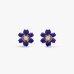 Van Cleef and Arpels Rose de Noël earrings mini model