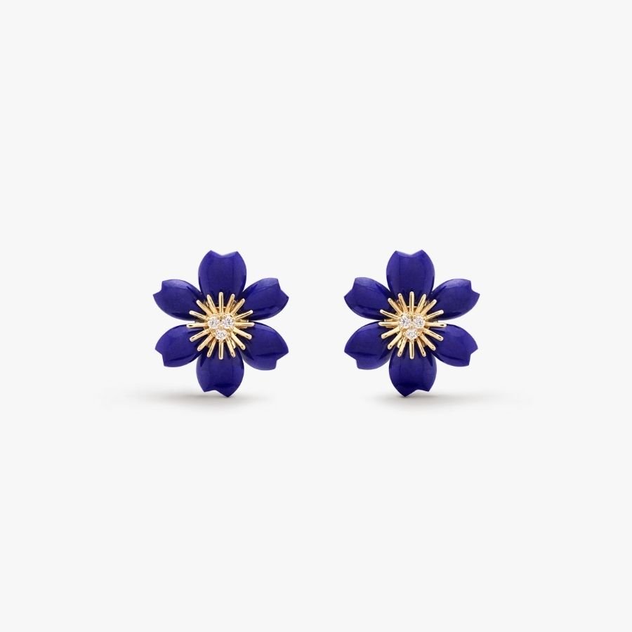 CEL-E-VCA-056.jpg Van Cleef and Arpels Rose de Noël earrings mini model - Image 1