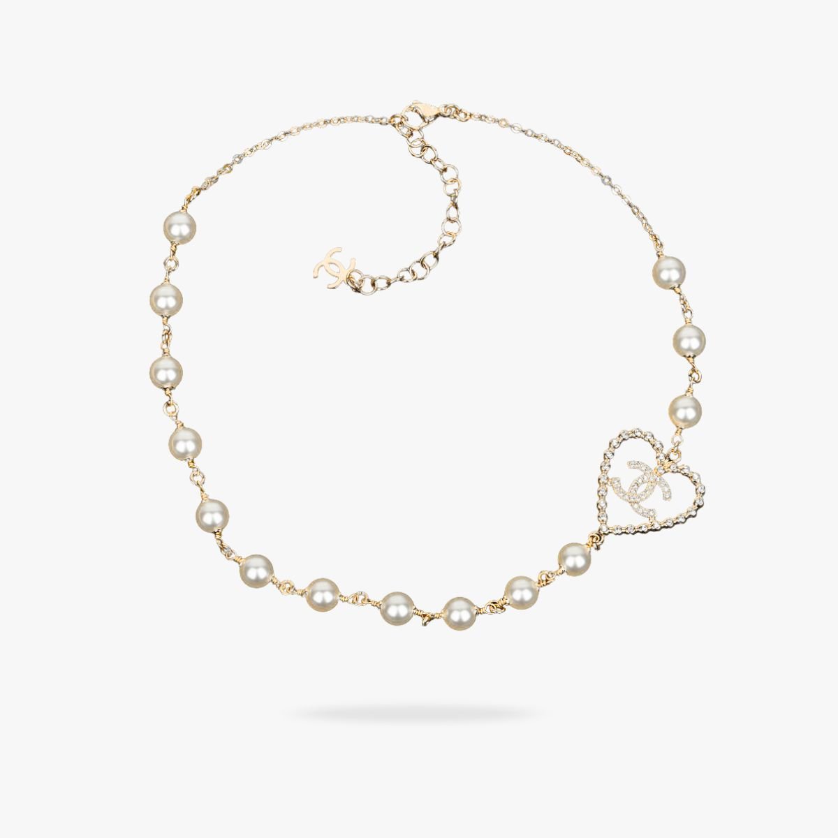 CEL-N-CN-010.jpg CHANEL 25P CC Pearl Necklace - Image 1