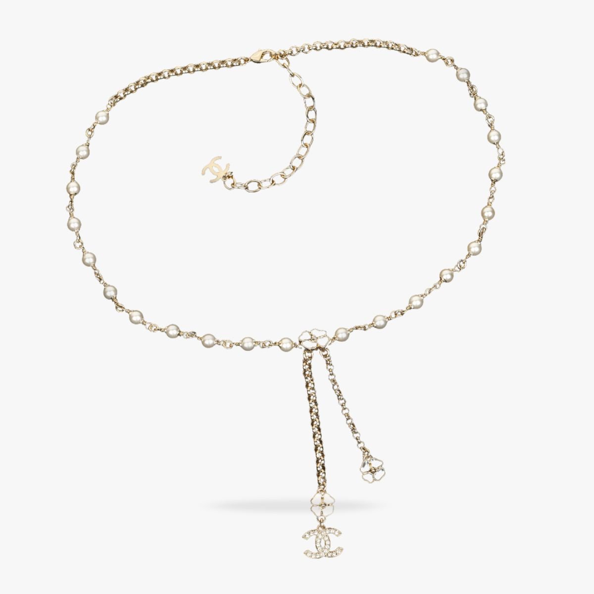 CEL-N-CN-012.jpg CHANEL CC Pearl Necklace - Image 1