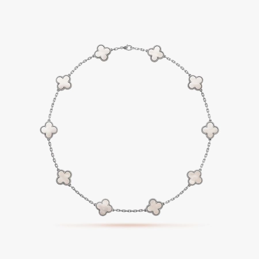 CEL-N-VCA-006.jpg Van Cleef and Arpels Vintage Alhambra necklace 10 motifs - Image 1