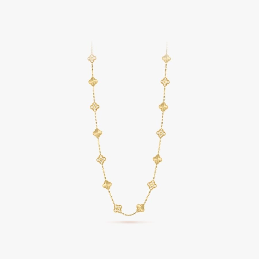 CEL-N-VCA-012.jpg Van Cleef and Arpels Vintage Alhambra long necklace 20 motifs - Image 1
