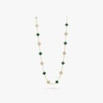 Van Cleef and Arpels Vintage Alhambra long necklace 20 motifs
