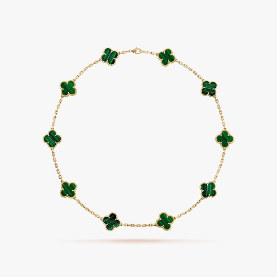 CEL-N-VCA-018.jpg Van Cleef and Arpels Vintage Alhambra necklace 10 motifs - Image 1