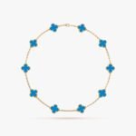 Van Cleef and Arpels Vintage Alhambra necklace 10 motifs