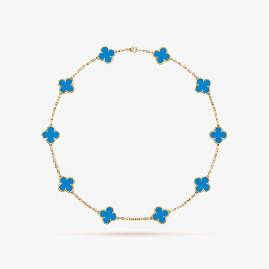 CEL-N-VCA-041.jpg Van Cleef and Arpels Vintage Alhambra necklace 10 motifs - Image 1