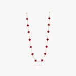 Van Cleef and Arpels Vintage Alhambra long necklace 20 motifs