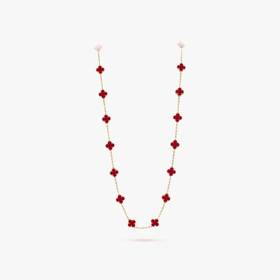 CEL-N-VCA-045.jpg Van Cleef and Arpels Vintage Alhambra long necklace 20 motifs - Image 1
