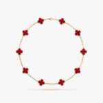Van Cleef and Arpels Vintage Alhambra necklace 10 motifs