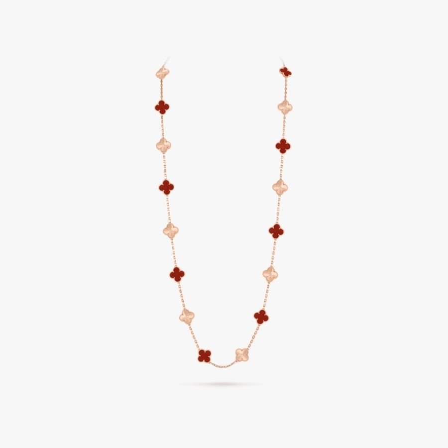 CEL-N-VCA-054.jpg Van Cleef and Arpels Vintage Alhambra long necklace 20 motifs - Image 1
