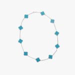 Van Cleef and Arpels Vintage Alhambra necklace 10 motifs