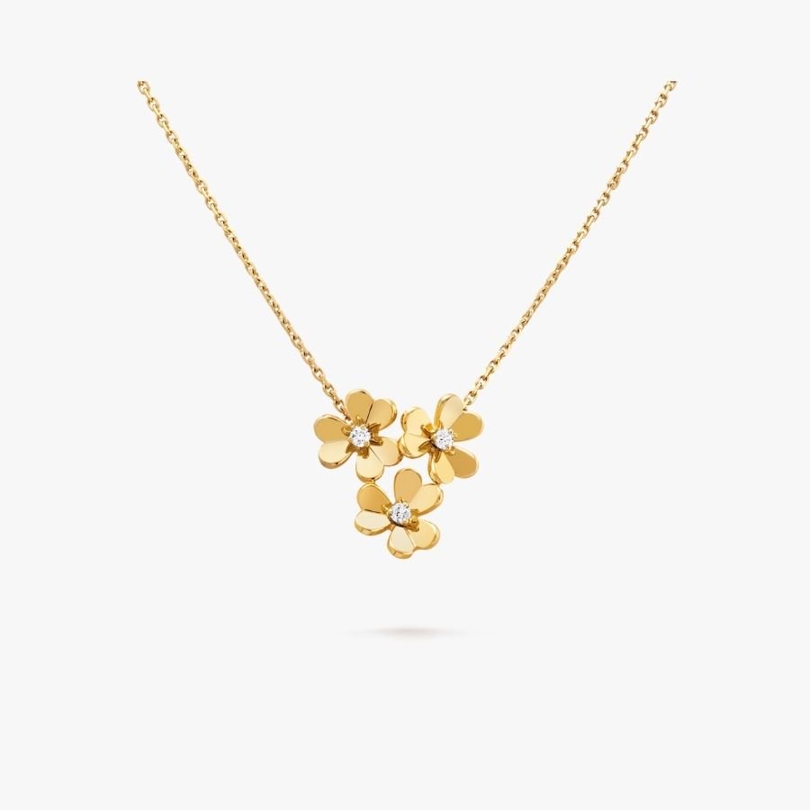 CEL-N-VCA-086.jpg Van Cleef and Arpels Frivole pendant 3 flowers mini model - Image 1