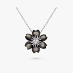 Van Cleef and Arpels Rose de Noël pendant mini model