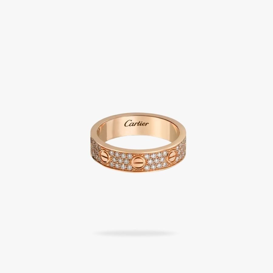 CEL-R-CAR-010.jpg CARTIER LOVE ring small model paved - Image 1