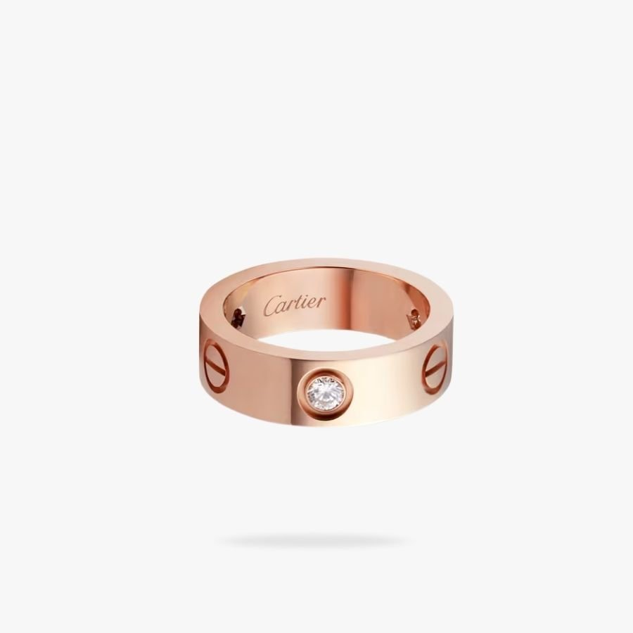 CEL-R-CAR-016.jpg CARTIER LOVE ring classic model 3 diamonds - Image 1