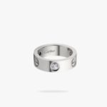 CARTIER LOVE ring classic model 3 diamonds