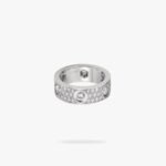 CARTIER LOVE ring classic model paved 6 diamonds