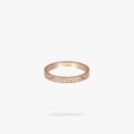 CARTIER LOVE ring mini model paved