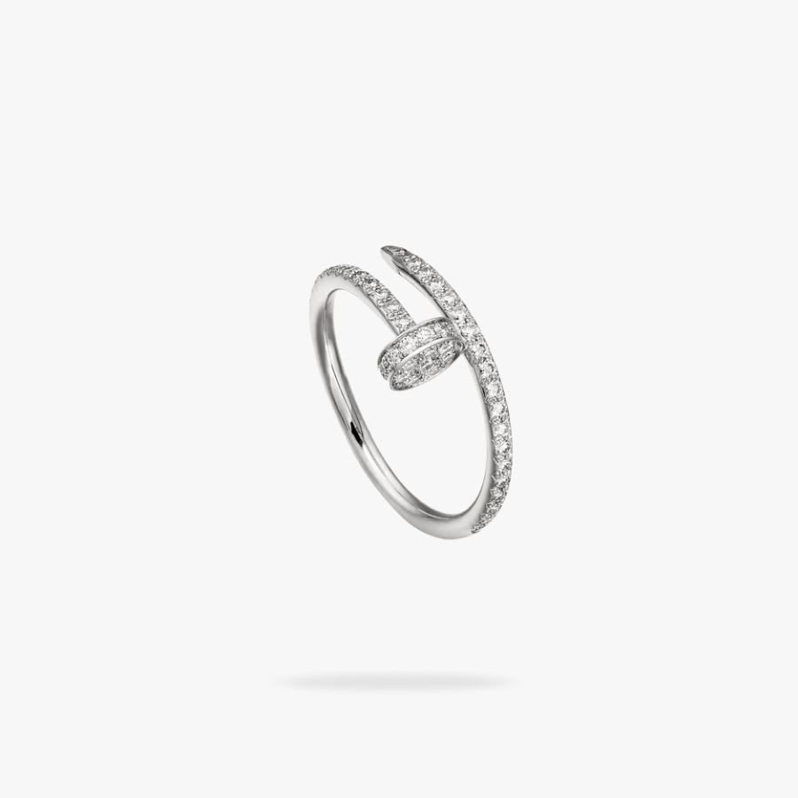 CEL-R-CAR-036.jpg CARTIER Juste un Clou ring small model half-paved - Image 1